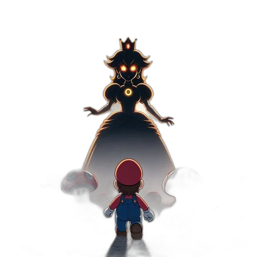 crown, creature, staff, mask, concept art, pixel art, fantasy art, 3d render transparent PNG cut-out