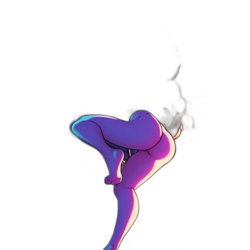 staff, dragon, weapon, hair, concept art, 3d render, vaporwave, cartoon transparent PNG cut-out