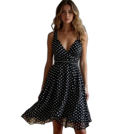 dress, monochrome, axandra, black transparent PNG cut-out