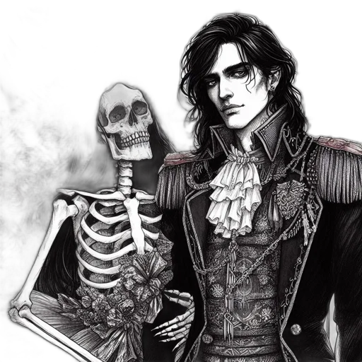 jacket, fantasy art, comic book art, concept art, photorealistic, illustration, features, man transparent PNG cut-out