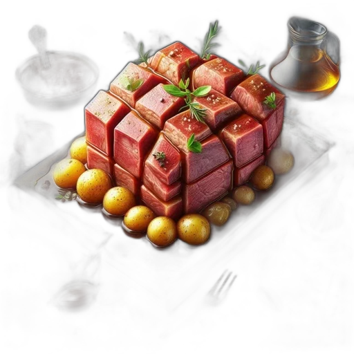 food, crown, photorealistic, 3d render, concept art, pixel art, red, dish transparent PNG cut-out