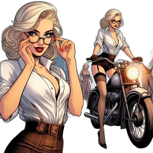 comic book art, concept art, cartoon, fantasy art, city street, earth tones, illustrated, scene transparent PNG cut-out