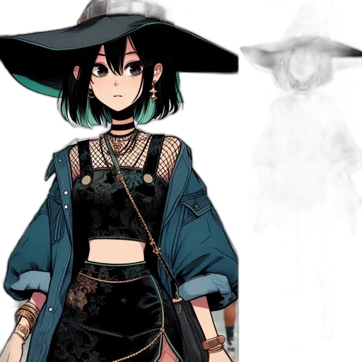 staff, weapon, hat, sword, concept art, fantasy art, anime, comic book art transparent PNG cut-out
