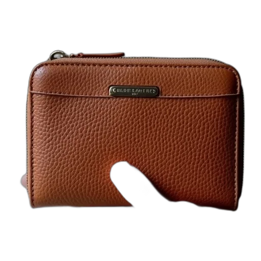 large, wristlet, wallet, pebbled transparent PNG cut-out