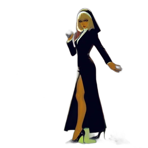 dress, concept art, cartoon, pixel art, comic book art, woman, dressed, like transparent PNG cut-out