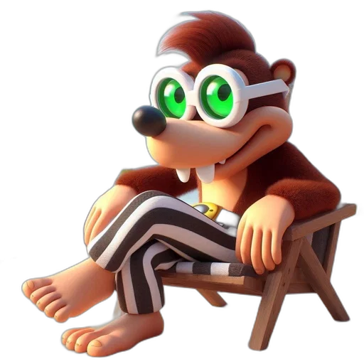 animal, creature, furniture, staff, 3d render, concept art, cartoon, photorealistic transparent PNG cut-out