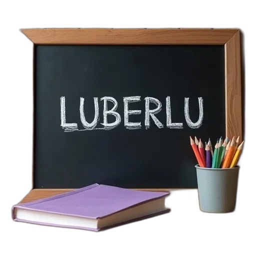 umbrella, wooden, desk, black, chalkboard, top, featuring, word transparent PNG cut-out