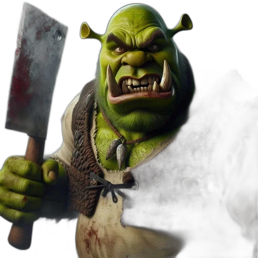 staff, sword, weapon, concept art, 3d render, fantasy art, photorealistic, ogre-like transparent PNG cut-out