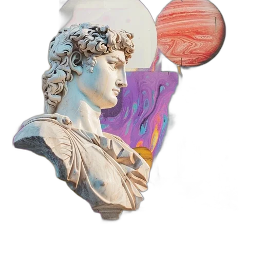 crown, jewelry, face, dress, vaporwave, 3d render, photorealistic, fantasy art transparent PNG cut-out
