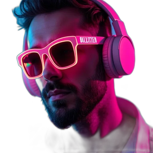 robot, mask, face, jacket, cyberpunk, vaporwave, 3d render, photorealistic transparent PNG cut-out