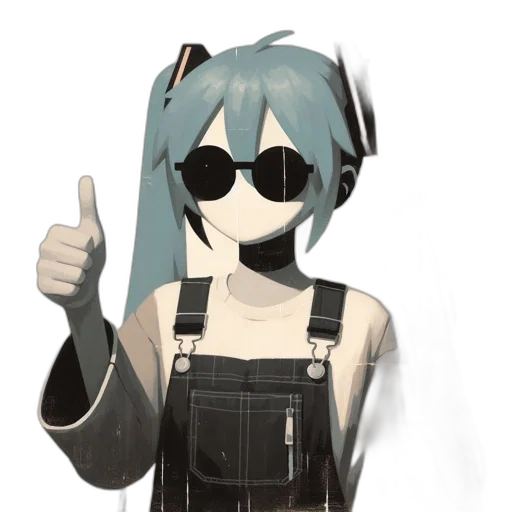 staff, robot, jacket, weapon, 3d render, vaporwave, pixel art, anime transparent PNG cut-out