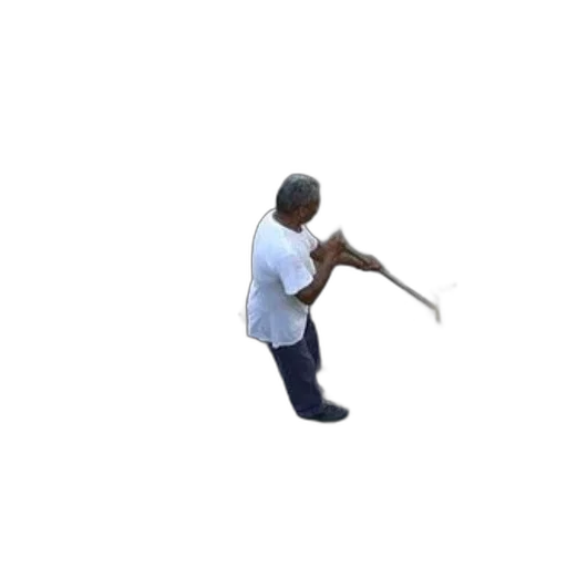 staff, weapon, sword, umbrella, 3d render, pixel art, man, white transparent PNG cut-out