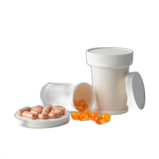 food, 3d render, medicine, pills, prescriptions, white, table transparent PNG cut-out