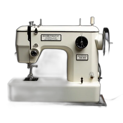 robot, weapon, vintage, sewing, machine, displayed, dark, background transparent PNG cut-out