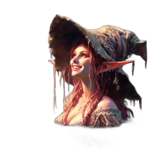 hat, crown, face, mask, fantasy art, concept art, photorealistic, pixel art transparent PNG cut-out