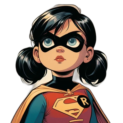 face, comic book art, cartoon, concept art, photorealistic, young, female, character transparent PNG cut-out
