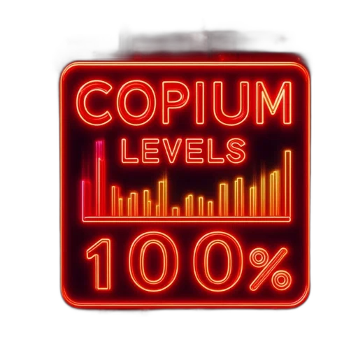 jewelry, vaporwave, cyberpunk, digital, neon, sign, copium, levels transparent PNG cut-out