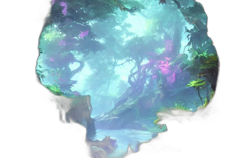 tree, dragon, crown, staff transparent PNG cut-out