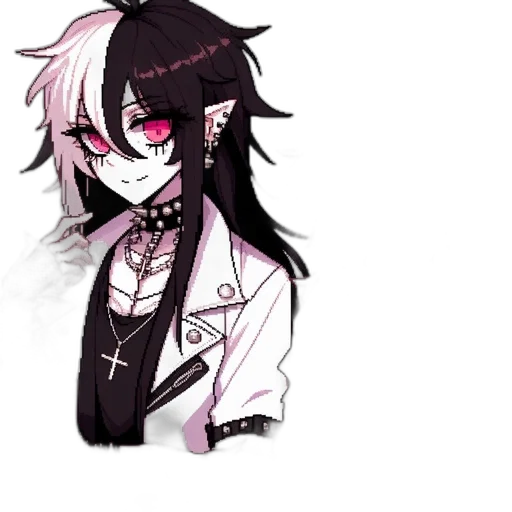 staff, creature, face, mask, concept art, pixel art, anime, cartoon transparent PNG cut-out