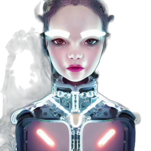 robot, face, mask, concept art transparent PNG cut-out