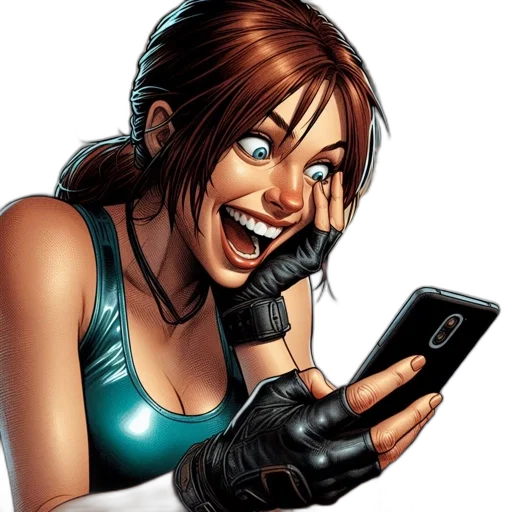 comic book art, concept art, cartoon, cyberpunk, young, woman, brown, hair transparent PNG cut-out