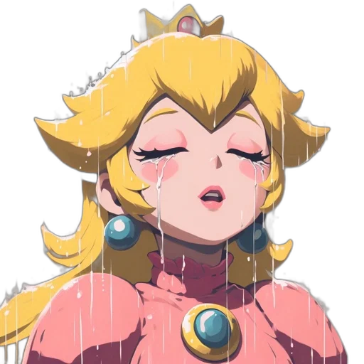 crown, face, pixel art, anime, concept art, cartoon, golden, animated transparent PNG cut-out