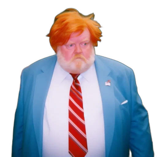 jacket, creature, animal, staff, vaporwave, concept art, 3d render, cartoon transparent PNG cut-out