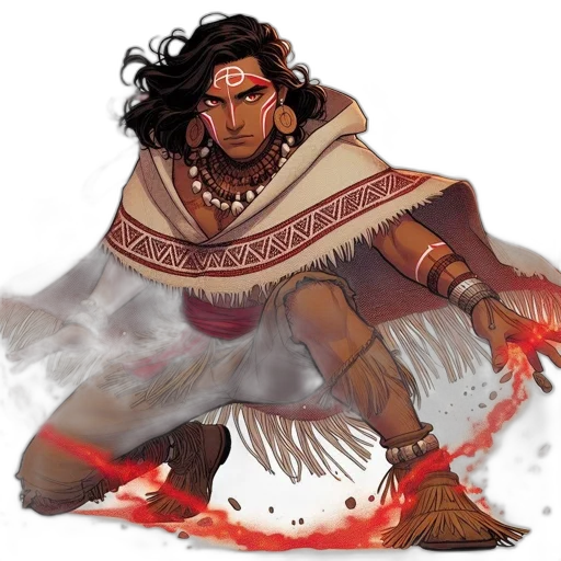 fantasy art, concept art, comic book art, pixel art, fire, red, earth tones, golden transparent PNG cut-out