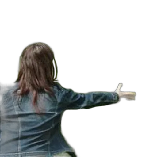 jacket, weapon, staff, hair, concept art, photorealistic, 3d render, person transparent PNG cut-out