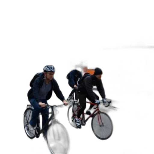 concept art, 3d render, photorealistic, pixel art, group, people, riding, bicycles transparent PNG cut-out