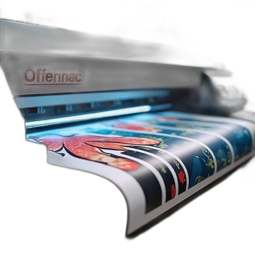 3d render, photorealistic, offset, press, machine, showing, digital, printing transparent PNG cut-out