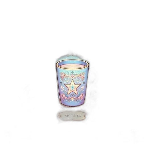jewelry, bottle, crown, furniture, vaporwave, concept art, 3d render, watercolor transparent PNG cut-out