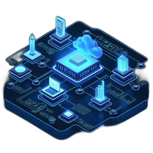 3d render, concept art, pixel art, cyberpunk transparent PNG cut-out