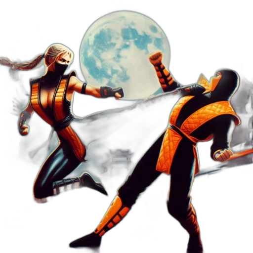 mask, concept art, comic book art, fantasy art, pixel art, outer space, night, two transparent PNG cut-out
