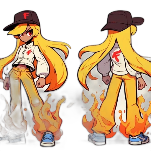 concept art, pixel art, anime, cartoon, fire, golden, monochrome, red transparent PNG cut-out