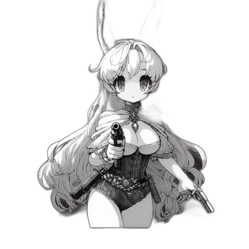 weapon, staff, dress, sword, anime, pixel art, concept art, cartoon transparent PNG cut-out