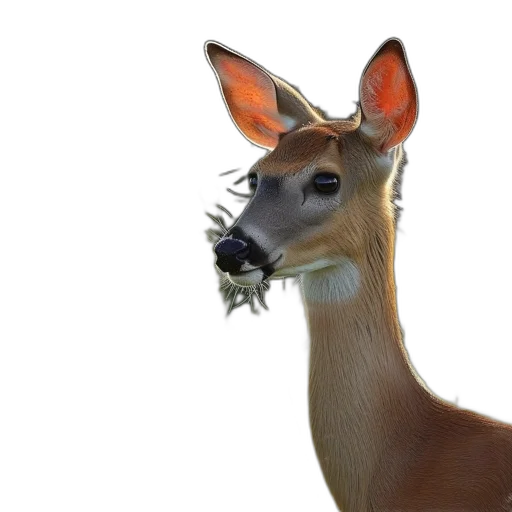 animal, creature, crown, staff, photorealistic, 3d render, concept art, fantasy art transparent PNG cut-out