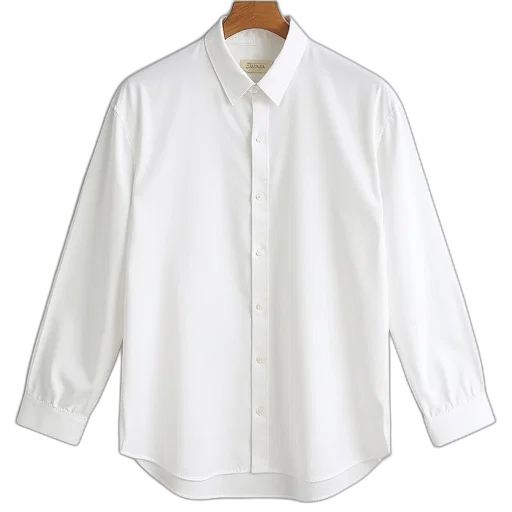 jacket, white, cotton, poplin transparent PNG cut-out