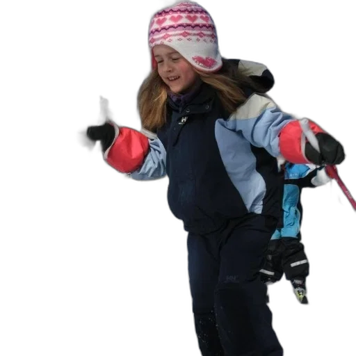 staff, jacket, young, girl, colorful, hat, ski, gear transparent PNG cut-out
