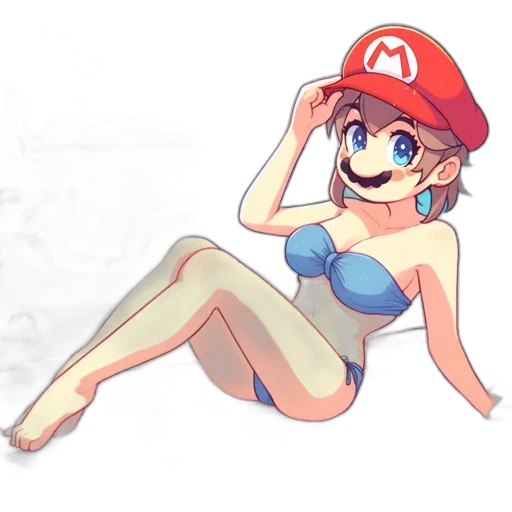hat, dress, creature, mask, pixel art, concept art, watercolor, anime transparent PNG cut-out