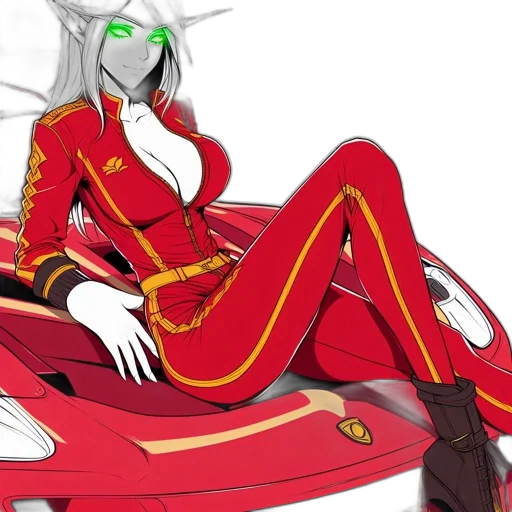 crown, concept art, anime, fantasy art, pixel art, red, neon, animated transparent PNG cut-out