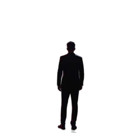 staff, jacket, robot, face, pixel art, concept art, 3d render, photorealistic transparent PNG cut-out