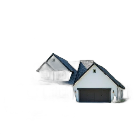 building, umbrella, furniture, 3d render, concept art, two-story, house, gray transparent PNG cut-out