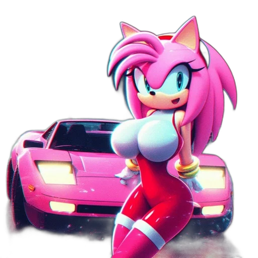 car, dress, animal, concept art, vaporwave, pixel art, 3d render, neon transparent PNG cut-out