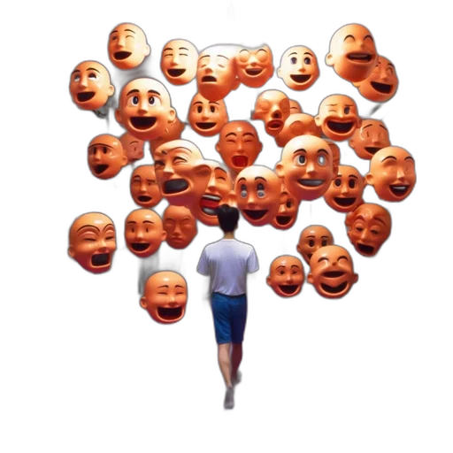 mask, face, creature, crown, 3d render, concept art, cartoon, pixel art transparent PNG cut-out