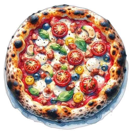 food, umbrella, animal, crown, 3d render, photorealistic, concept art, pixel art transparent PNG cut-out