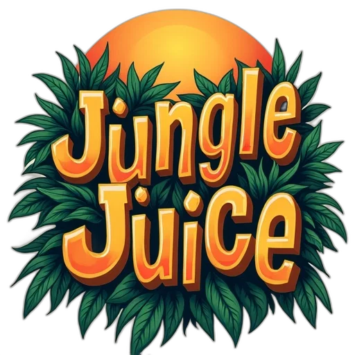 logo, jungle, juice transparent PNG cut-out