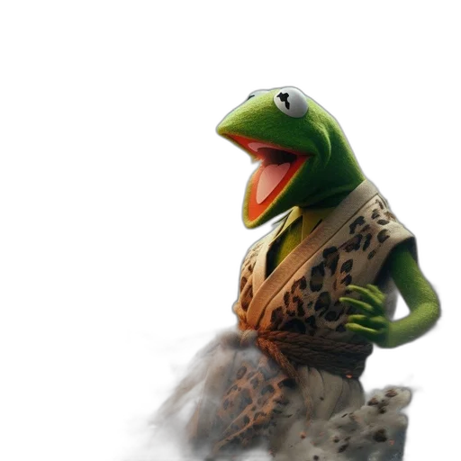 animal, creature, dragon, jacket, 3d render, concept art, photorealistic, green transparent PNG cut-out