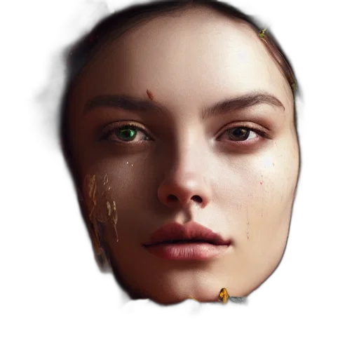 face, mask, crown, jewelry transparent PNG cut-out