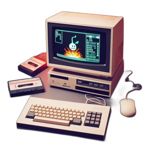 robot, weapon, dragon, furniture, vaporwave, pixel art, cyberpunk, 3d render transparent PNG cut-out
